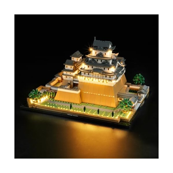 cooldac Kit déclairage LED pour Lego 21060 Architecture Château Himeji - Kit de lumières décoratives créatives compatibles a