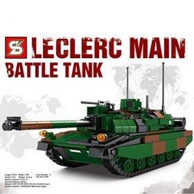 DSXX Jeu de Construction Char, 889 Pièces Blocs de Construction de Chars de Combat Haute Simulation, Puzzle Assemblé Jouet Mo