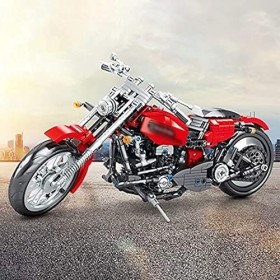 Tirff Technic Moto de Blocs de Construction, 782 Pièces MOC Moto Jeu de Construction, Modèle de Moto À Collectionner Blocs de