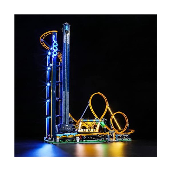 GEAMENT Jeu De Lumières Compatible avec Lego Loop Coaster - Kit Déclairage LED pour Creator 10303 Jeu Lego Non Inclus 