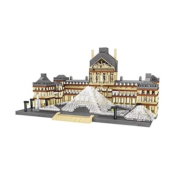 SEAVEY Mini Blocs De Construction Darchitecture Mondiale Paris Musée du Louvre Modèle 3D DIY Jouet pour Enfants Cadeaux, 337
