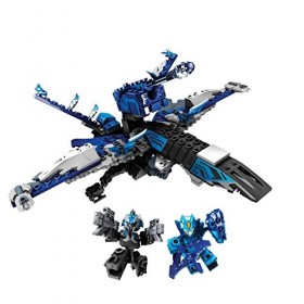 Ionix Tenkai Knights - 6018999 - Jeu De Construction - Coffret 2 en 1 - Jet/Griffon