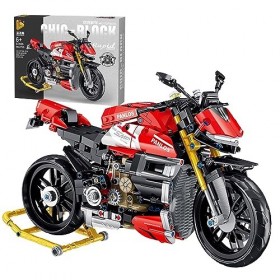 JoyiD Modèle de Moto technologique, kit de Construction de Pinces 981 MOC Blocs de Construction de Moto de Course de Motocros