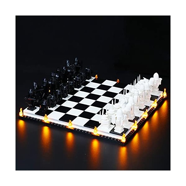 LIGHTAILING Jeu De Lumières Compatible avec Lego 76392 Harry Potter™ Hogwarts™ Wizard’s Chess Modèle en Blocs De Construction