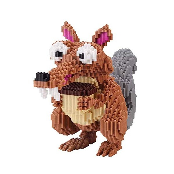 WangSiwe Blocs de Construction – Micro Blocs, Scrat Acorn Squirrel Mini Link Blocks Excellent Modèle Pour Les Jouets de Blocs