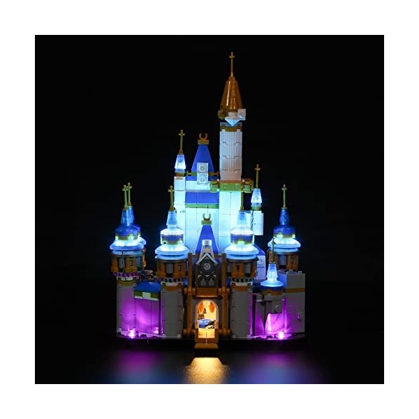 BRIKSMAX Kit d’éclairage à LED pour Lego Le château Disney Miniature - Compatible with Lego 40478 Blocs de Construction Modèl