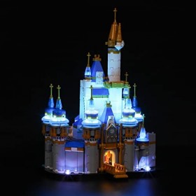 BRIKSMAX Kit d’éclairage à LED pour Lego Le château Disney Miniature - Compatible with Lego 40478 Blocs de Construction Modèl