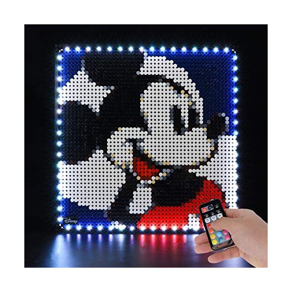 BRIKSMAX Kit d’éclairage à LED pour Lego Disney Mickey Mouse de Disney - Compatible avec Lego 31202 Blocs de Construction Mod