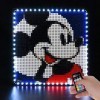 BRIKSMAX Kit d’éclairage à LED pour Lego Disney Mickey Mouse de Disney - Compatible avec Lego 31202 Blocs de Construction Mod
