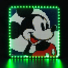 BRIKSMAX Kit d’éclairage à LED pour Lego Disney Mickey Mouse de Disney - Compatible avec Lego 31202 Blocs de Construction Mod