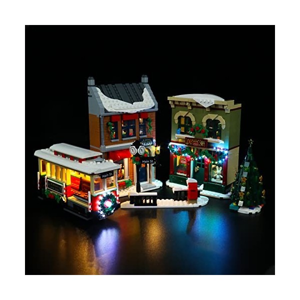 Kit déclairage LED pour Lego Christmas High Street - Kit déclairage LED pour Lego 10308 Christmas High Street - Modèles non