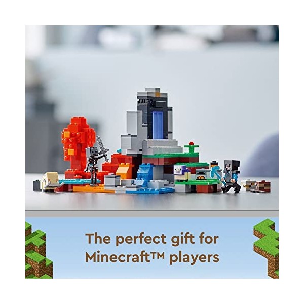 LEGO Minecraft The Ruined Portal 21172 Building Kit. Fun Minecraft Toy for Kids with Steve and a Wither Skeleton. New 2021 3