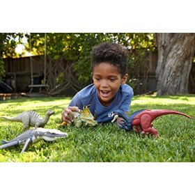 Jurassic World Figurine articulée de Liopleurodon, dinosaure marin, mâchoire qui claque et rugissement, avec code ADN scannab