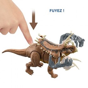 Jurassic World : La Colo Du Crétacé, Figurine Articulée Dinosaure Pentaceratops Méga Ravageur, Fonctions Évasion Et Attaque, 