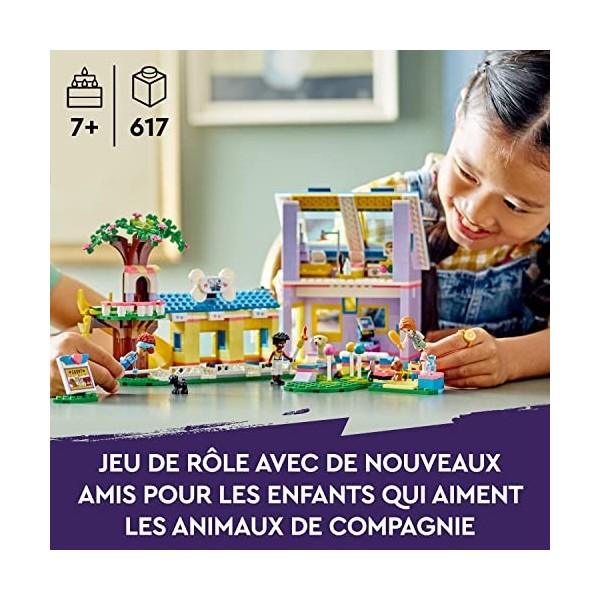 LEGO Friends 41727 Le Centre De Sauvetage Canin, Jouet Vétérinaire avec Animaux Et Figurines De Chiots Pickle, Mini-poupées A