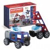 Magformers Amazing Police and Rescue Magnetic Building Blocks Tile Toy. Makes Cars and Buildings in A Police Theme. A STEM To