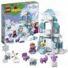 LEGO-Duplo Disney Princes Le château de la Reine des neiges Jouet, 59 Pièces de Construction 10899 avec Pile Bouton alcaline 