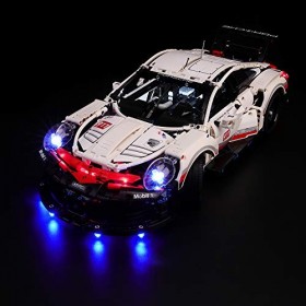 BRIKSMAX Kit de LED pour Lego Technic 911 RSR, Compatible avec la Maquette Lego 42096, La Maquette de Construction nest Pas 