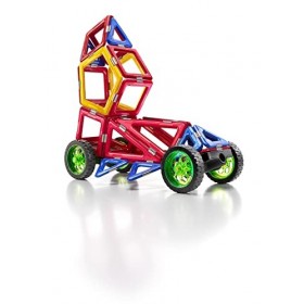 GeoSmart - Roboracer - Le Véhicule de Course - Jouet de Construction Magnétique - Créez différents modèles de Voiture - 36 Pi