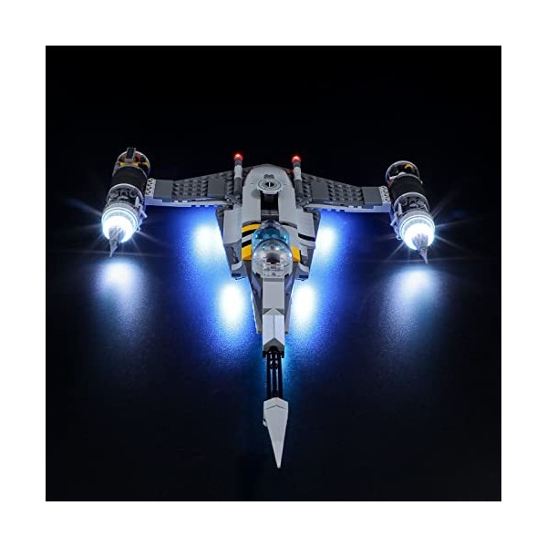 BRIKSMAX Kit d’éclairage à LED pour Lego Star Wars Le Chasseur N-1 du Mandalorien - Compatible with Lego 75325 Blocs de Const