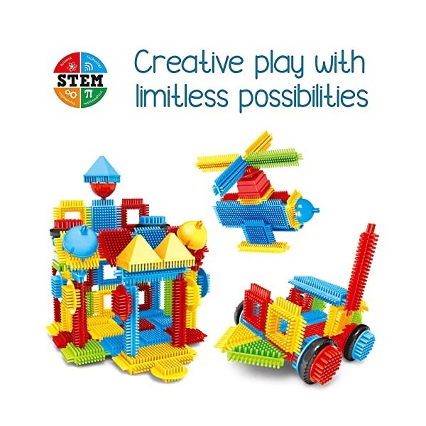 JEU DE CONSTRUCTION Bristle Blocks Lot de 112 pièces