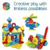 Lot de 112 briques de construction en forme de hérisson en 3D - Kit éducatif pour le développement du cerveau - Jouets présco