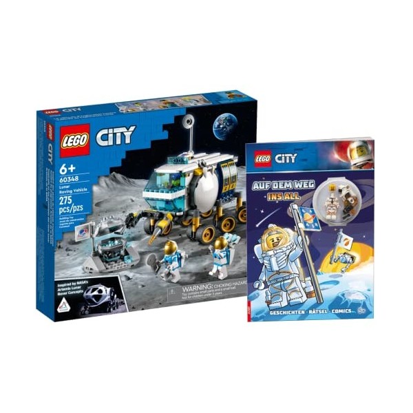 Collectix Lego City Mond-Rover 60348 + Lego City Auf dem Weg ins All Softcover , ab 6 Jahren