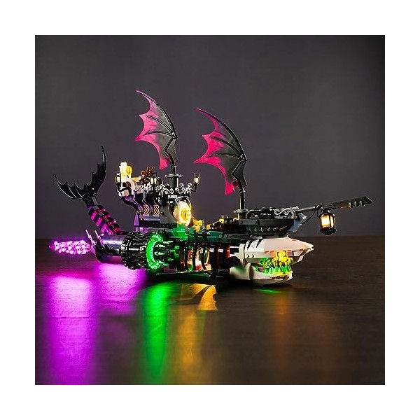 Kit déclairage LED pour Lego Nightmare Shark Ship, kit déclairage LED pour Lego 71469 DREAMZzz Nightmare Shark Ship – Modèl