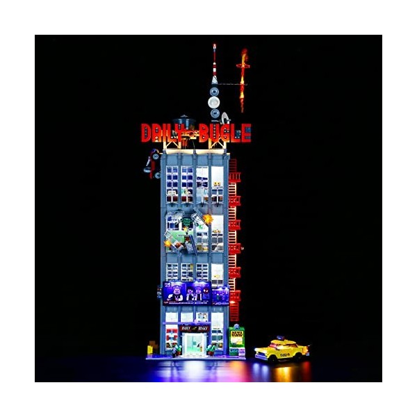 YEABRICKS LED Lumière pour Lego-76178 Spider-Man Daily Bugle Modèle de Blocs de Construction Ensemble Lego Non Inclus 