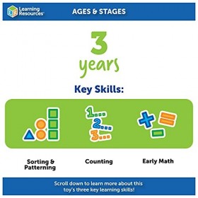 Dinosaures à compter de Learning Resources jeu de 72