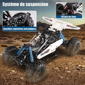SDXFUWA 18001 Le Buggy du Désert, MOC Ensemble de Blocs de Construction Voiture de Coureur Tout-Terrain, pour Enfants de 8 An
