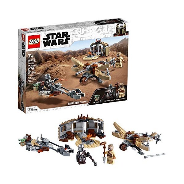 LEGO Star Wars: The Mandalorian Trouble on Tatooine 75299 Awesome Toy Building Kit for Kids Featuring The Child, New 2021 27