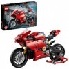 LEGO 42107 Technic Ducati Panigale V4 R: Modèle Réduit de Moto 2en1 à Construire, Kit de Construction pour Fans de Motos et d