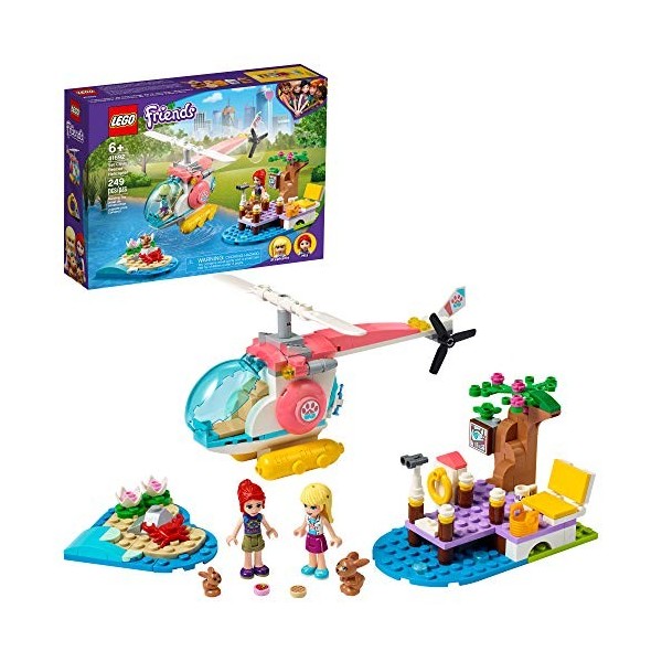 LEGO Friends Vet Clinic Rescue Helicopter 41692 Building Kit. Makes Great Birthday for Kids, New 2021 249 Pieces 