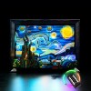 Ensemble de lumières LED pour Lego La Nuit étoilée, kit déclairage LED pour Lego 21333 Vincent van Gogh La Nuit étoilée – Mo