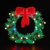 Kyglaring Kit déclairage LED sans modèle - Compatible avec Lego-40426 Christmas Wreath 2-in-1 Building Blocks Model Set - 