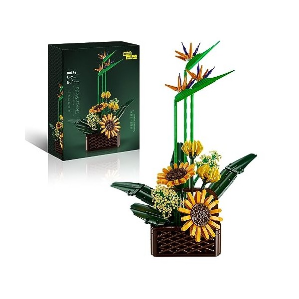 yzvey 10024 Plantes Artificielles Blocs Floraux, Oiseaux De Paradis Collection De Plantes Décoratives 1608 Objets 