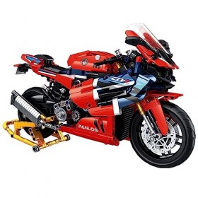 Doyomtoy Set de Briques Superbike Hon-da CBR1000RR, modèle réduit de Briques 1:5 Superbike, présentoir Superbike pour collect