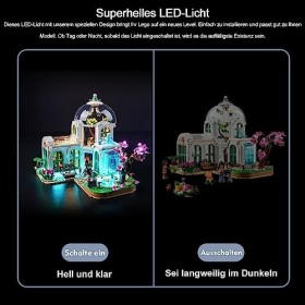 Kit déclairage télécommandé pour Lego 41757 Botanical Garden Pas Lego , Kit déclairage LED pour Lego Friends Botanical Gar