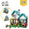 LEGO 31139 Creator 3-en-1 La Maison Accueillante: Kit de Construction Trois Maisons Différentes, Minifigurines et Accessoires