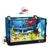 Addshiny Creativity Kit de construction daquarium avec vie marine, sous-marin et coffre au trésor, cadeau pour les amoureux 