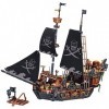 Etarnfly Bateau pirate Black Pearl Blocs de construction, Ideas Jouet de construction pour pirates, cadeau pour à partir de 6