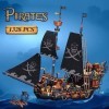 Etarnfly Bateau pirate Black Pearl Blocs de construction, Ideas Jouet de construction pour pirates, cadeau pour à partir de 6