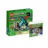 Lego Minecraft Set : Lavant-poste dépée 21244 + La Grotte de Pierres à Gouttes 30647 , Kit de Construction pour Enfants