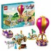 LEGO 43216 Disney Princesse Le Voyage Enchanté des Princesses, Jouet avec Mini-Poupées Cendrillon, Jasmine, Raiponce avec Che