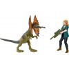 Jurassic World Toys Dominion Claire et Dilophosaure Lot humain et dinosaure avec 2 figurines et accessoires, coffret cadeau e