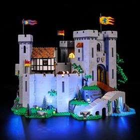 YEABRICKS LED Lumière pour Lego-10305 Icons Lion Knights Castle Modèle de Blocs de Construction Ensemble Lego Non Inclus 