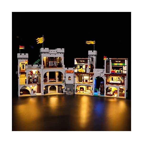 YEABRICKS LED Lumière pour Lego-10305 Icons Lion Knights Castle Modèle de Blocs de Construction Ensemble Lego Non Inclus 