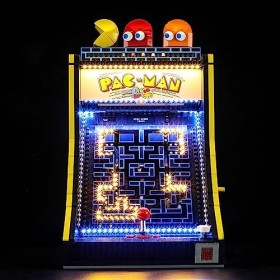YEABRICKS LED Lumière pour Lego-10323 Icons Jeu d’Arcade PAC-Man Modèle de Blocs de Construction Ensemble Lego Non Inclus 