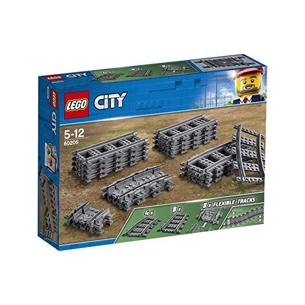 Steinchenwelt Lego City 2er Set: 60205 Schienen + 60238 Weichen für die ferngesteuerte Eisenbahn